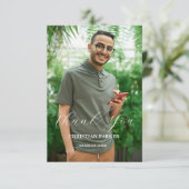 Modern Afstuderen Foto Afstuderen Hartelijk dank Kaart (Staand voorkant)