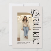 Modern afstuderen foto afstuderen kaart (Voorkant)