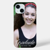 Modern Afstuderen Foto Custom 2025 Afstuderen Case-Mate iPhone Case (Achterkant)