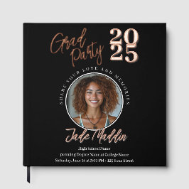 Modern Afstuderen Foto Folie Guestbook Gastenboek