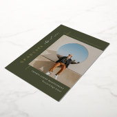 Modern Afstuderen foto Folie Uitnodiging (Gedraaid)