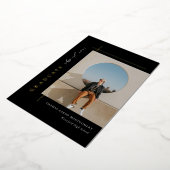 Modern Afstuderen foto Folie Uitnodiging (Gedraaid)