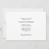 Modern Afstuderen foto Goud Zwart Afstudeerder Tas Kaart (Achterkant)