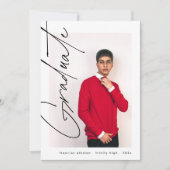 Modern Afstuderen Foto High School Afstuderen Aankondiging (Voorkant)