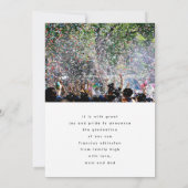 Modern Afstuderen Foto High School Afstuderen Aankondiging (Achterkant)