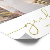 Modern Afstuderen Foto legant Gold Script Poster (Hoek)