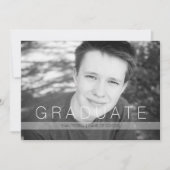 Modern Afstuderen Foto met aankondiging en Partij (Voorkant)