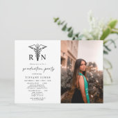 Modern Afstuderen Foto RN Verpleegkundige Afstudee Kaart (Staand voorkant)