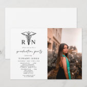 Modern Afstuderen Foto RN Verpleegkundige Afstudee Kaart (Voorkant / Achterkant)