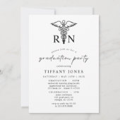 Modern Afstuderen Foto RN Verpleegkundige Afstudee Kaart (Achterkant)