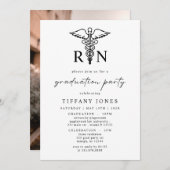 Modern Afstuderen Foto RN Verpleegkundige Afstudee Kaart (Voorkant / Achterkant)