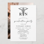 Modern Afstuderen Foto RN Verpleegkundige Afstudee Kaart (Voorkant / Achterkant)