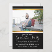 Modern Afstuderen Fotoaankondiging & partijuitnodi Aankondiging (Achterkant)