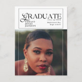 Modern Afstuderen fotoafstudeerfeest Briefkaart (Voorkant)