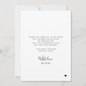 Modern afstuderen fotocollage afstuderen dank u kaart (Achterkant)