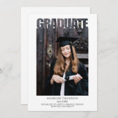 Modern Afstuderen fotografie Kaart (Voorkant / Achterkant)