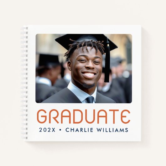 Modern afstuderen fotojaar afstuderen notitieboek (Voorkant)