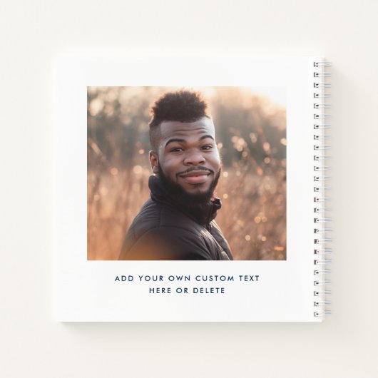 Modern afstuderen fotojaar afstuderen notitieboek (Achterkant)