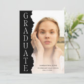 Modern Afstuderen fototijdschrift afstudeerfeest Kaart (Staand voorkant)