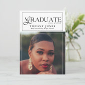 Modern Afstuderen fototijdschrift Afstuderen Aankondiging (Staand voorkant)