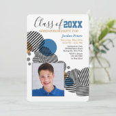 Modern Afstuderen fotouitnodiging Kaart (Staand voorkant)