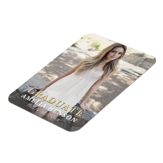 Modern Afstuderen Full Photo Afstuderen Magneet (Linkerzijde)