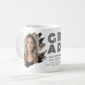 Modern Afstuderen geborsteld 2 foto Afstudeerder C Koffiemok (Voorkant links)