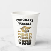 Modern Afstuderen Gefeliciteerd Afstudeerder Naam  Papieren Bekers (Voorkant)