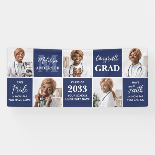 Modern Afstuderen Gepersonaliseerd Afstuderen 5 Fo Spandoek (Horizontaal)