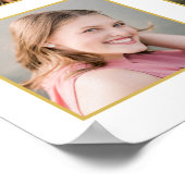 Modern Afstuderen Gold 15 fotocollage Poster (Hoek)