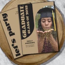 Modern Afstuderen Gold Arch & Foto Afstudeerder Pa Kaart