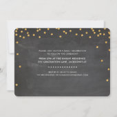 MODERN AFSTUDEREN gouden glitter confetti krijtbor Kaart (Achterkant)