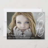 Modern Afstuderen | Hand Letterige Script-foto Kaart (Voorkant)