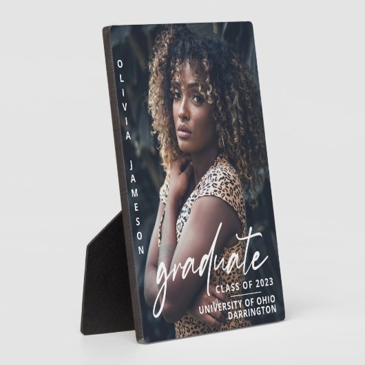 Modern Afstuderen handgeschreven script | Foto Fotoplaat (Zijkant)