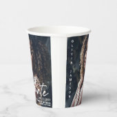 Modern Afstuderen handgeschreven script | Foto Papieren Bekers (Rechts)