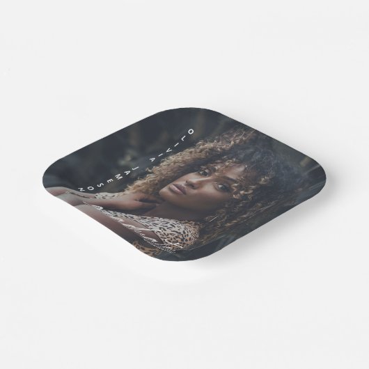 Modern Afstuderen handgeschreven script | Foto Papieren Bordje (Gebogen)