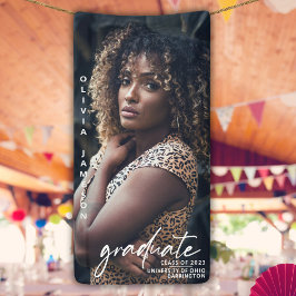 Modern Afstuderen handgeschreven script | Foto Spandoek