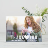 Modern Afstuderen Hartelijk dank Aankondiging (Staand voorkant)