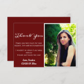 Modern Afstuderen - Hartelijk dank - Afstudeerder  Bedankkaart (Voorkant / Achterkant)