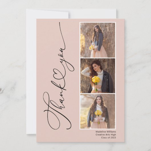 Modern Afstuderen Hartelijk dank Bedankkaart (Voorkant)