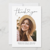 Modern Afstuderen Hartelijk dank Bedankkaart (Voorkant)