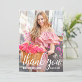 Modern Afstuderen - Hartelijk dank voor uw fotoka Aankondiging (Staand voorkant)