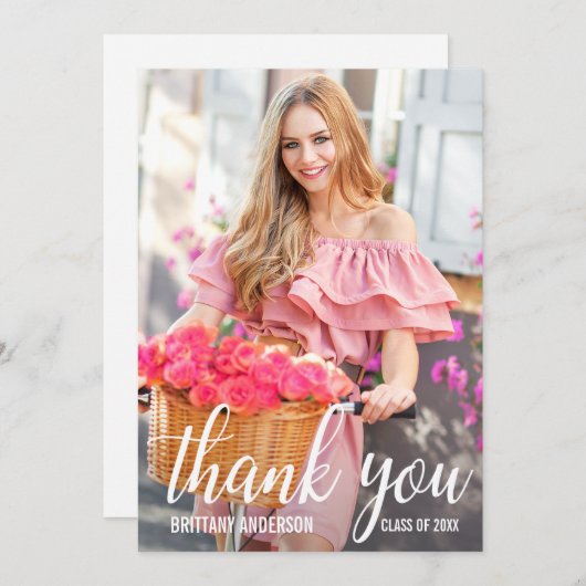 Modern Afstuderen - Hartelijk dank voor uw fotoka Aankondiging (Voorkant / Achterkant)