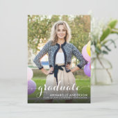 Modern Afstuderen het Afstuderen van de Foto van h Aankondiging (Staand voorkant)