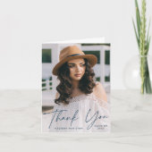 Modern Afstuderen het Afstuderen van de Foto van h Bedankkaart (Voorkant)