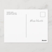 Modern Afstuderen High School Fotocollage Script Briefkaart (Achterkant)