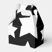 Modern Afstuderen Huge Star Black White, Afstudeer Bedankdoosjes (Achterkant)