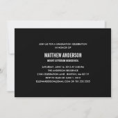 MODERN  | AFSTUDEREN INVITATIE KAART (Achterkant)