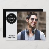 MODERN  | AFSTUDEREN INVITATIE KAART (Voorkant / Achterkant)