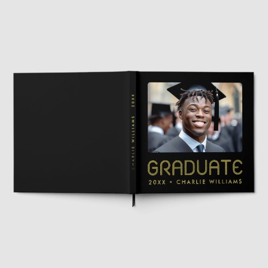 Modern afstuderen jaarfoto afstuderen gastenboek (Volledig)